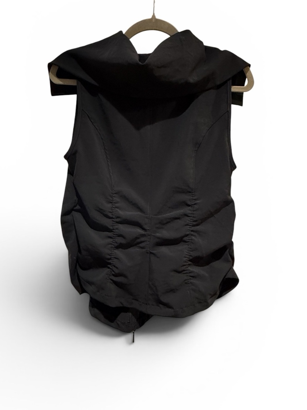 Porto Sz M Viola Vest in Black Architectural Collar Asymmetrical Design | NWT - Picture 2 of 5